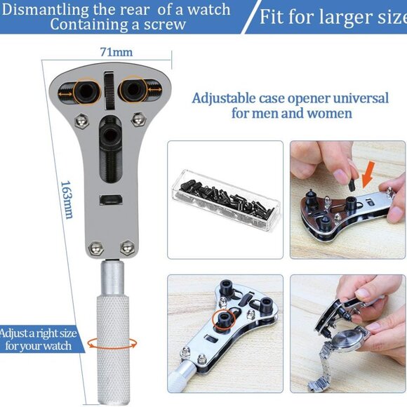 Watch Repair Tool Kit, Lifegoo Upgraded Version Watches Tools Kits - Picture 3 of 6